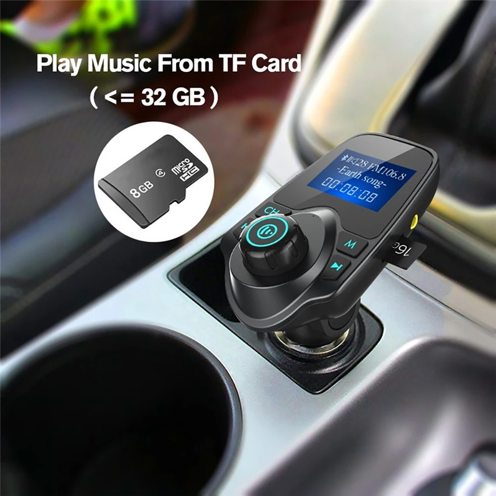 T11 автомобиля ЖК-дисплей Bluetooth MP3 плеер fm-передатчик Hands-free Dual USB Зарядное устройство