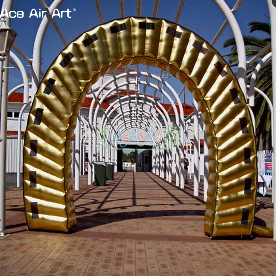 New Shape Durable Horseshoe Shape Golden Arch Inflatable Horseshoe Style Entrance Archway Gold Gate For Display Toy Tents Aliexpress