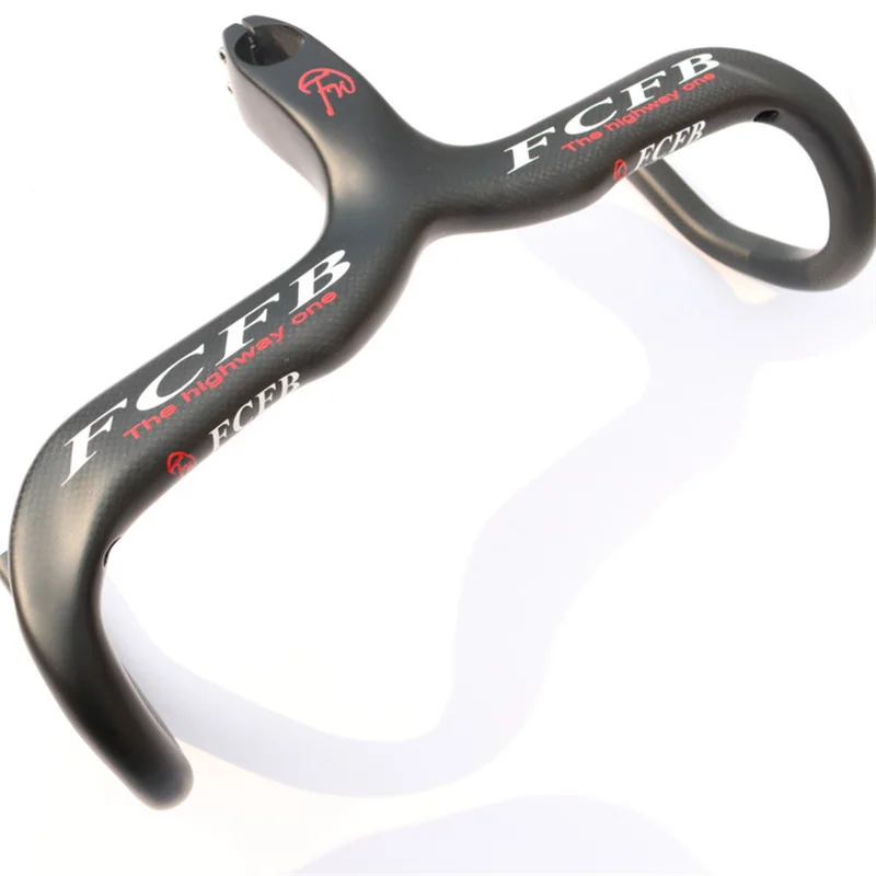 FCFB FW 3K carbon handlebar road bike integrated handlebar with carbon