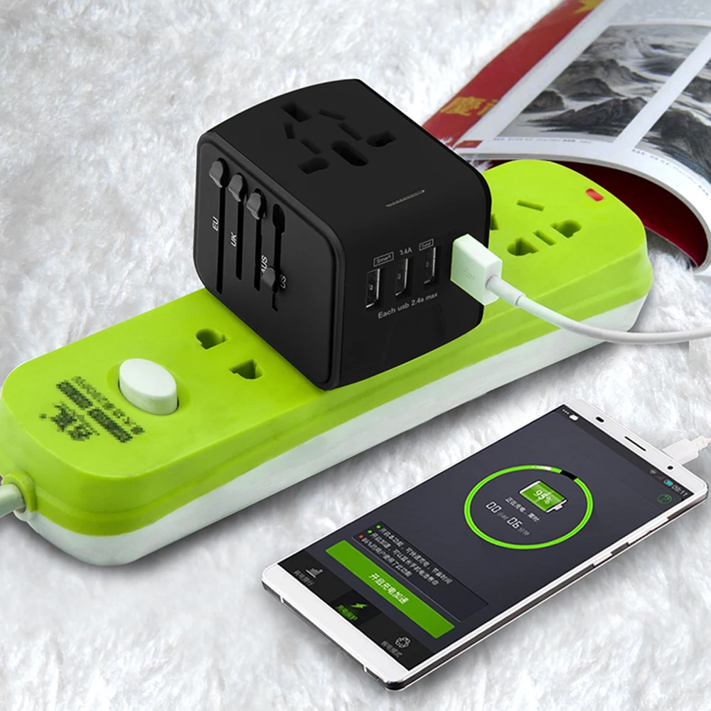 Wearpai Max 4 Порты и разъёмы телефон Зарядное устройство USB путешествия адаптер с ЕС