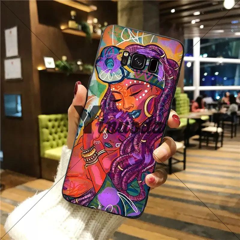 Colorful art african girl