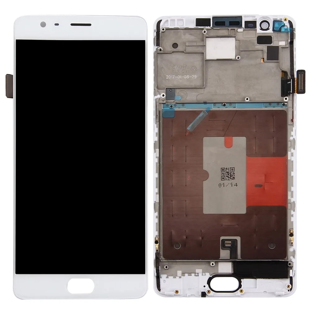 

H LCD Screen and Digitizer Full Assembly with Frame for OnePlus 3T
