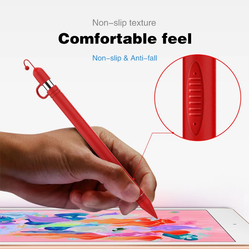 Мягкий силиконовый чехол для Apple Pencil, стилус для Apple, 360, полный защитный чехол, коннектор для iPad Pro Tablet