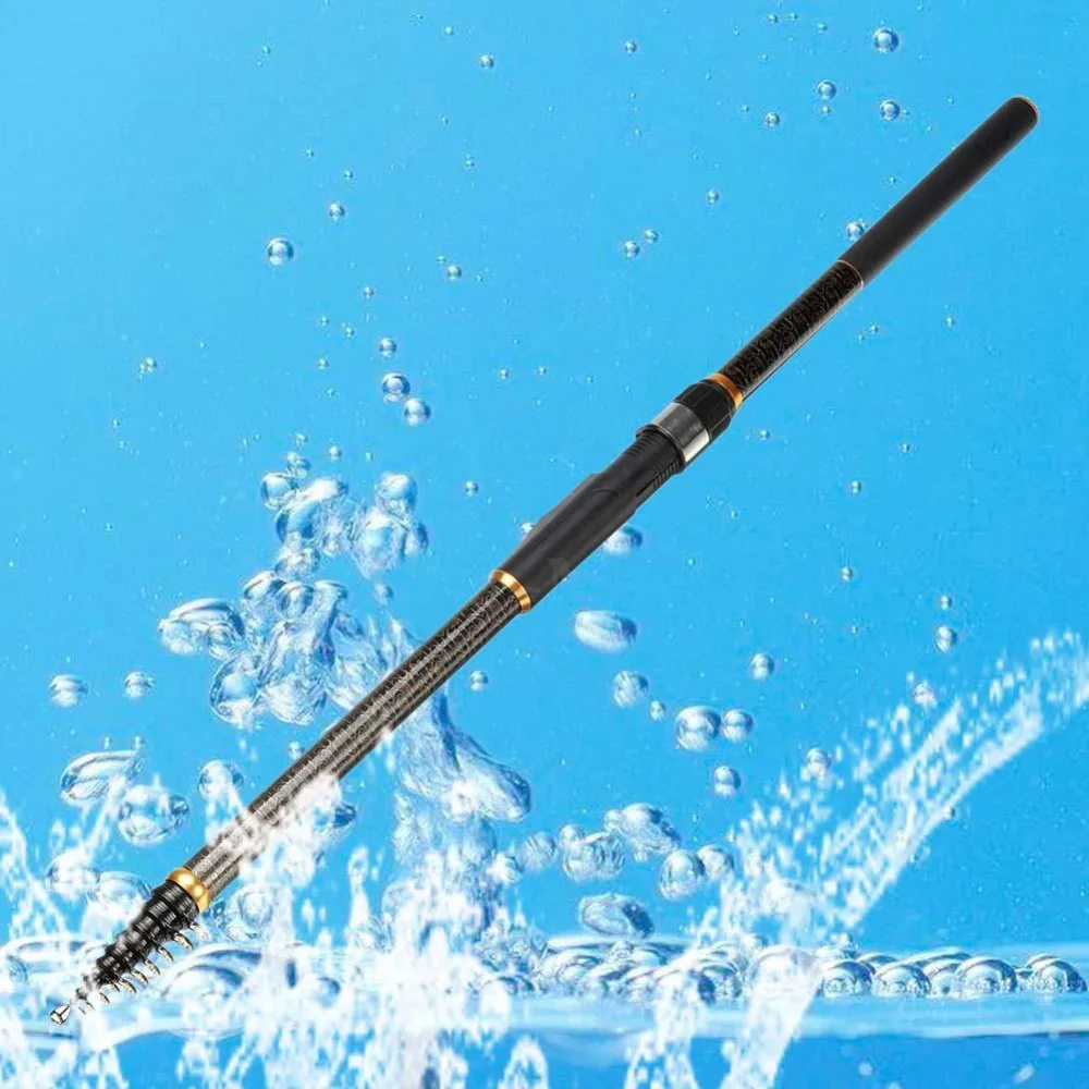 

Vitoki 3.6M Carbon Spinning Portable Telescopic Fishing Rod Power Fishing Rod Telescopic Surf Spinning Rod