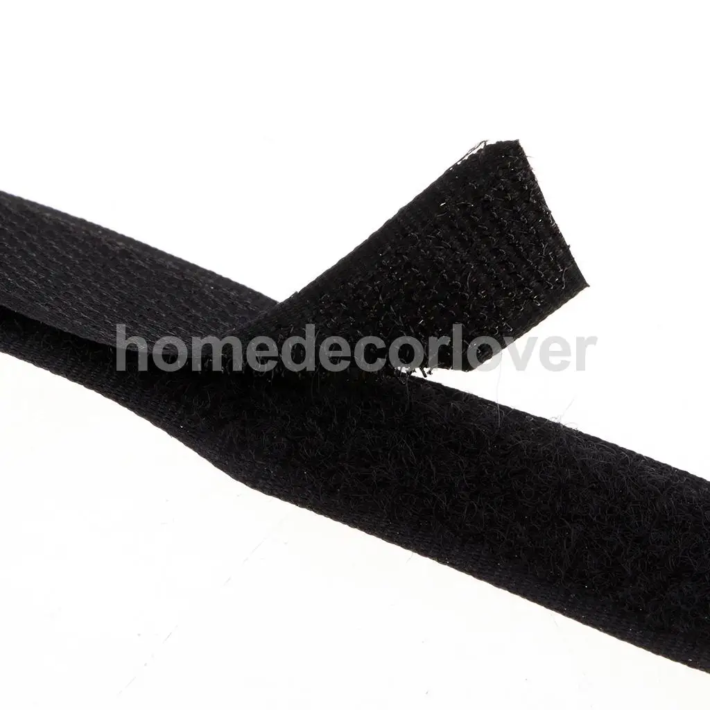 80cm 2Pcs Sewing Hook and Loop straps for clothing Black or White fastening tape not self adhesive