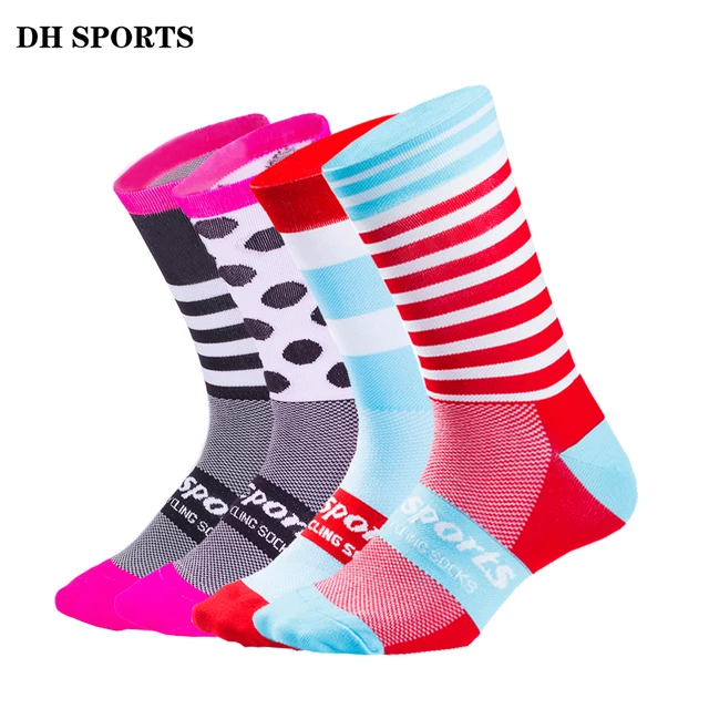 US $2.50 DH SPORTS High Quality Professional Cycling Socks Men Women Road Bicycle Socks Outdoor Brand Racing