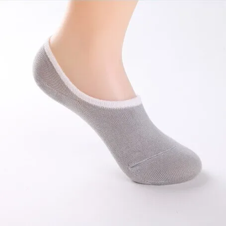 

Free Shipping 20pcs=10 pairs/lot Bamboo fiber Womens candy colors invisible Socks, anti- slip, cheap and good qualtiy