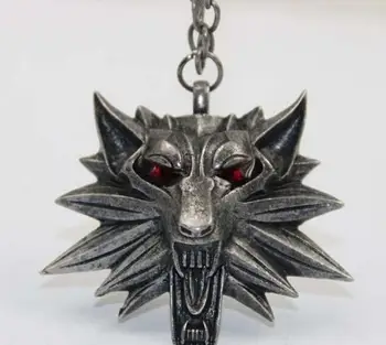 Hot Sale Pendant Wizard Witcher 3 Medallion Pendant Necklace Wolf Head Necklace U Pick Color Halloween Necklace & Pendants the witcher 3 iii solid 925 silver necklace wild hunt wolf medallion geralt of rivias necklace pendant