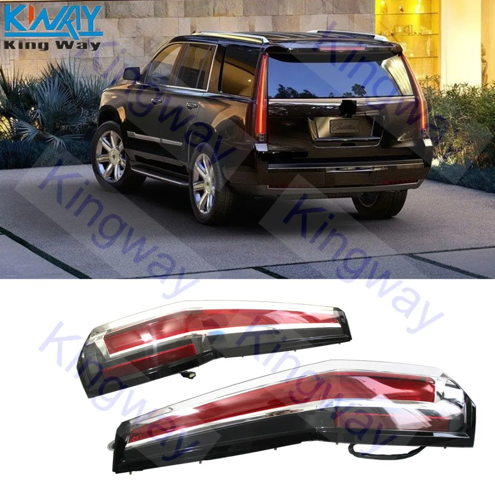 

FREE SHIPPING - King Way - Tail Lights Lamp For Chevy Chevrolet Suburban Tahoe 2015 2016 LED Cadillac Style