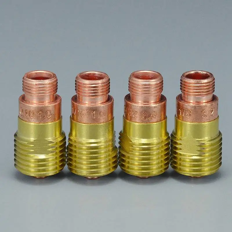 TIG Welding Torches Stubby Gas Lens Collets Alumina Nozzles Back Cap Kit For SR WP 17 18 26 Series 16pcs