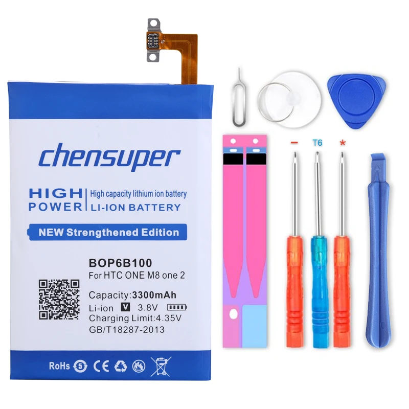 Литий-ионный аккумулятор chensuper 3300 мАч B0P6B100 BOP6B100 для телефона HTC ONE M8 one 2 M8T M8X M8D E8 M8SW