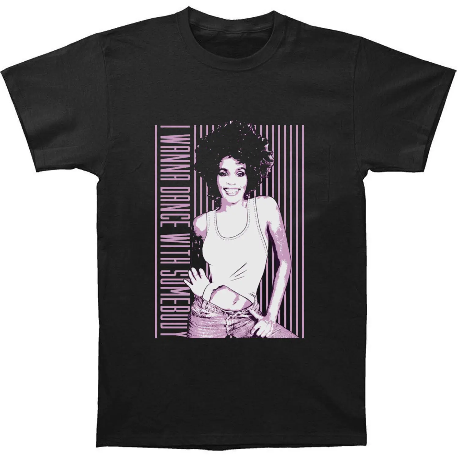 2019 забавная Новая мужская повседневная футболка с музыкальным принтом Whitney Houston