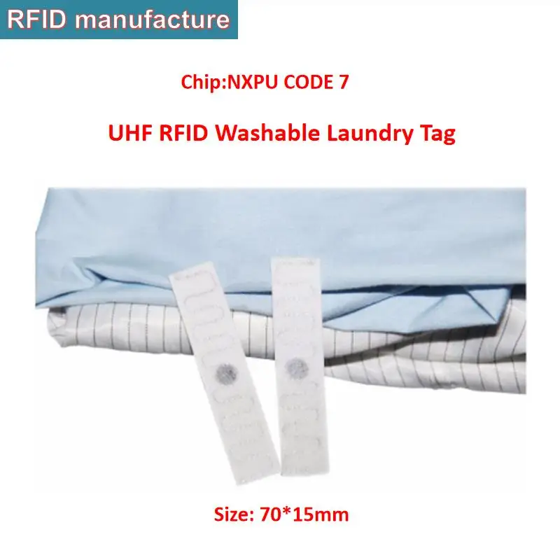 10 шт. образцы моющиеся высокой трудоемкости RFID UHF этикетки для белья бирки одежды