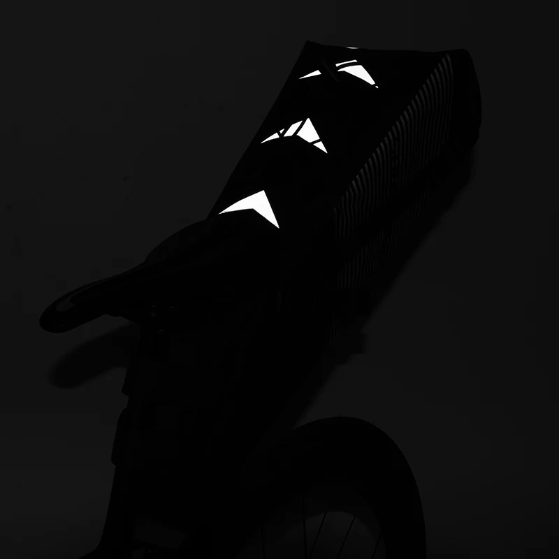 Flash Deal ROCKBROS Bike Bag Waterproof Reflective 10L Large Capacity Saddle Bag Cycling Foldable Tail Rear Bag MTB Road Trunk Bicycle Bag 4