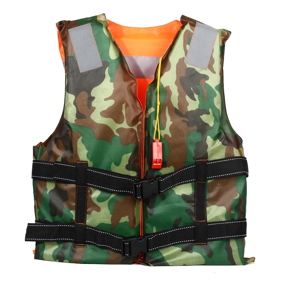 Adult Polyester Swimming Life Jacket Vest Drifting Boating Swimming