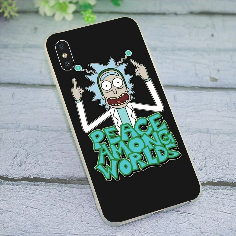 Мягкий ТПУ чехол для телефона Rick And Morty чехол для iPhone 7 Plus XR Xs Max X 8 6S 5s 7 SE