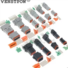 10 компл. Комплект Deutsch DT 2 3 4 6 8 12 Pin Водонепроницаемый Электрический провод разъем комплект 22-16AWG двигатель/коробка передач Водонепроницаемый Электрический