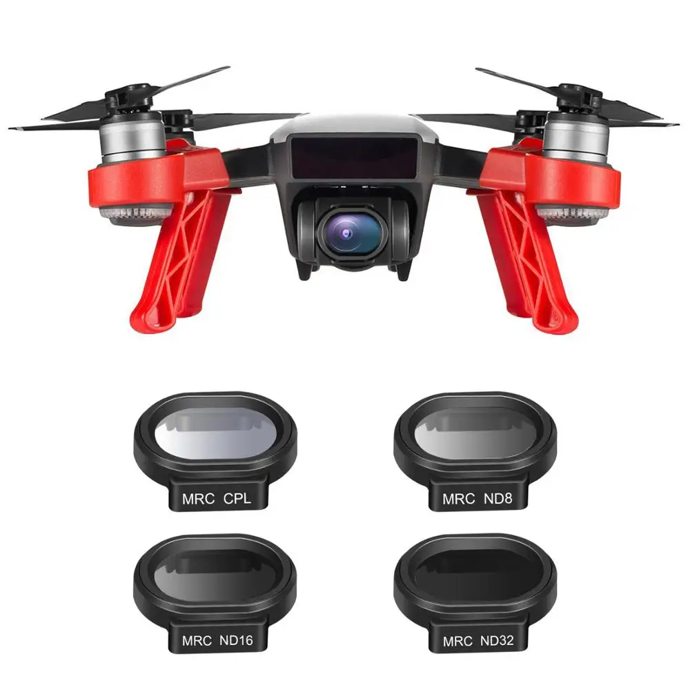 Filtro com – Kit para Dji Neewer Peices Drone Lente Filtro Spark Quadcopter Inclui Multi-revestido Mc-16 hd Nd8 Nd16 Nd32 Cpl Case 4