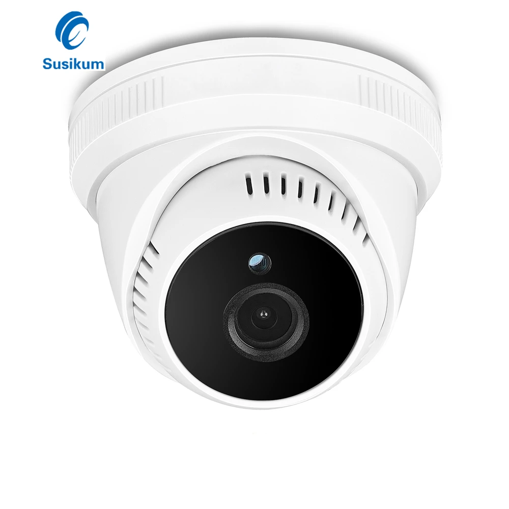 

H.265 Wide Angle 2.8mm Lens ONVIF Indoor IP Camera 1080P 24Pcs Leds Plastic Dome Security Camera Support Night Vision