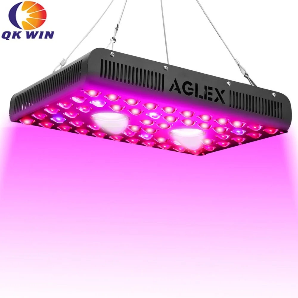 Qkwin AGlex COB led grow light 2000 Вт Bridgelux чип COB 410 Вт истинная мощность добавить двойной чип-светодиоды двойные линзы для высокого номинального значения