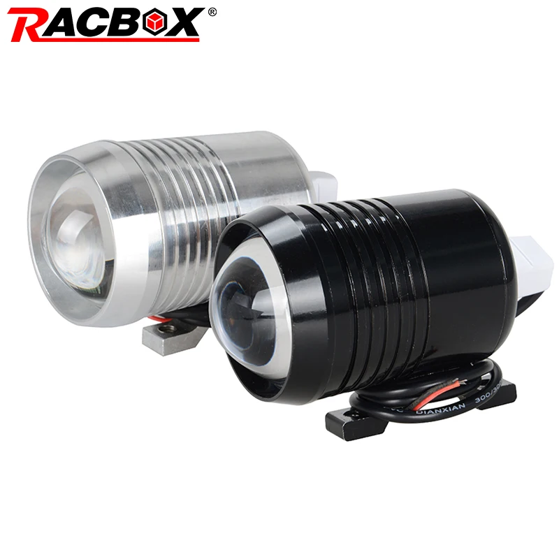 RACBOX 30 Вт U2 мотоциклетный светодиодный светильник для вождения противотуманных фар Лампа вспышка светильник с проектором объектив мотоцикл велосипед ATV фары для внедорожника