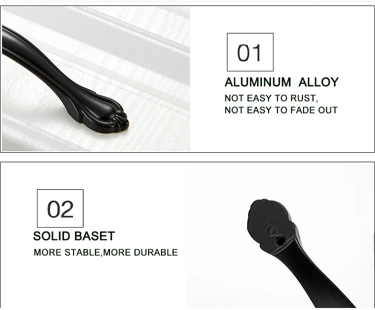 Aluminum Alloy Cabinet Handles Cupboard Pulls (15)
