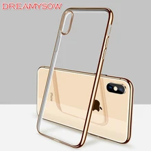 Роскошный чехол для iPhone 11 Pro XS MAX XR X 8 Plus 5 5S SE 6 6S 7 Plus ультра тонкий прозрачный резиновый чехол из ТПУ