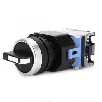 

10pcs BEM38-11X/22 22mm 2 Position Auto Reset whirling Selector Switch Knob 15A AC660V 2 Position Momentary whirling Switch