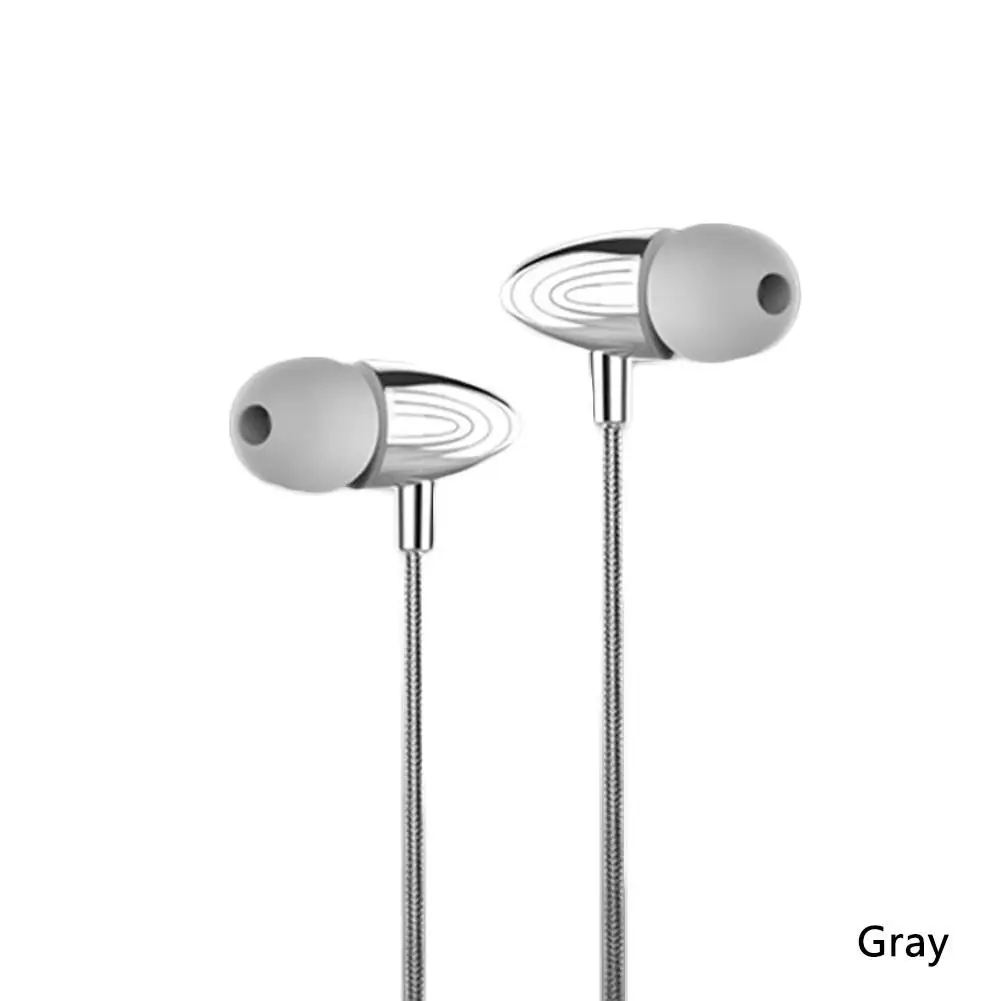 

Metal Wired In-ear Style Mobile Phone Earphone With In-line Control Microphone 3D Stereo Surround Sound Headset High Quality New