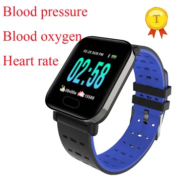 

Smart Band Heart Rate Blood Pressure Blood Oxygen Monitor Fitness Tracker Remote Control IP67 Waterproof Wristband Smartband