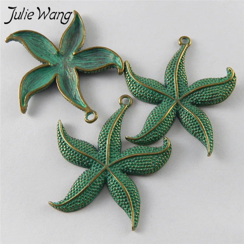 Julie Wang 5 шт. искусственная звезда Подвеска из сплава подвеска для изготовления