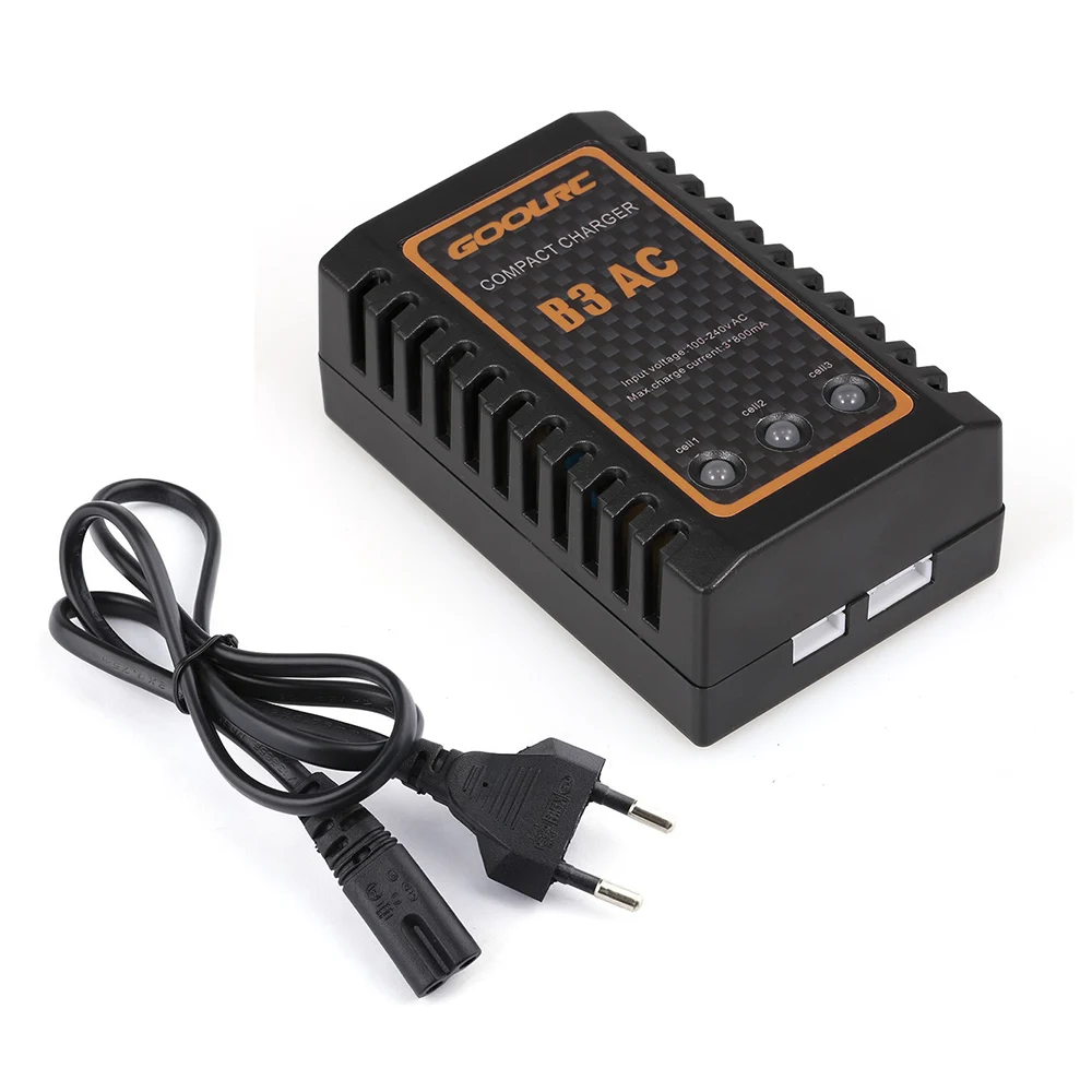 

Original Dron Charger B3 100-240V AC 2S 3S Compact Chargers for RC Quadcopter RC Car Lipo Battery RC Drone Parts