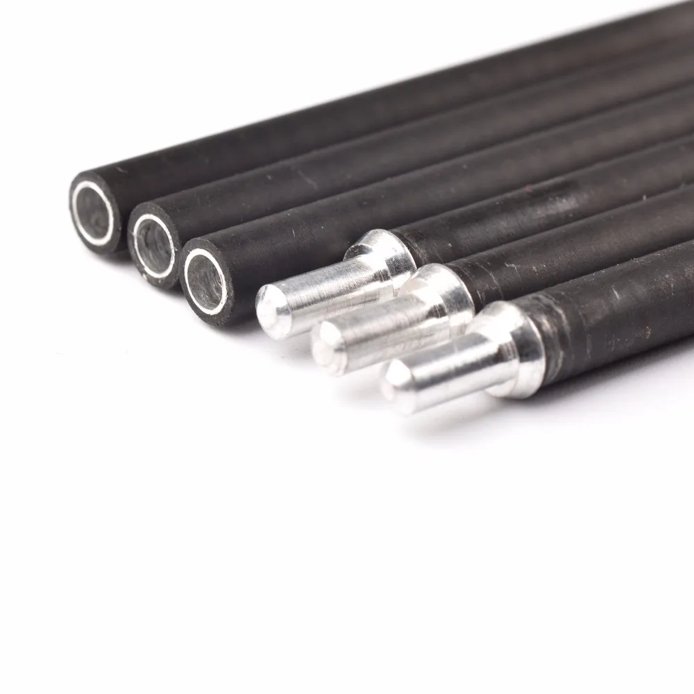 Carbono e Alumínio Dicas para a Caça Tiro com Arco Híbrido Conjunto Seta 32 Polegadas Diâmetro Exterior 5.2mm Coluna 500 Inner-tipo 6 12 Pçs X10 10 5.2mm coluna 500 inner-tipo dicas para a caça tiro com arco