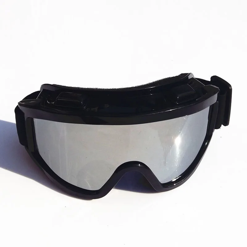 Лыжные очки UV400 ветрозащитный пылезащитный снег может встроенный близорукость линзы Spone лыжные очки - Цвет: Black Silver