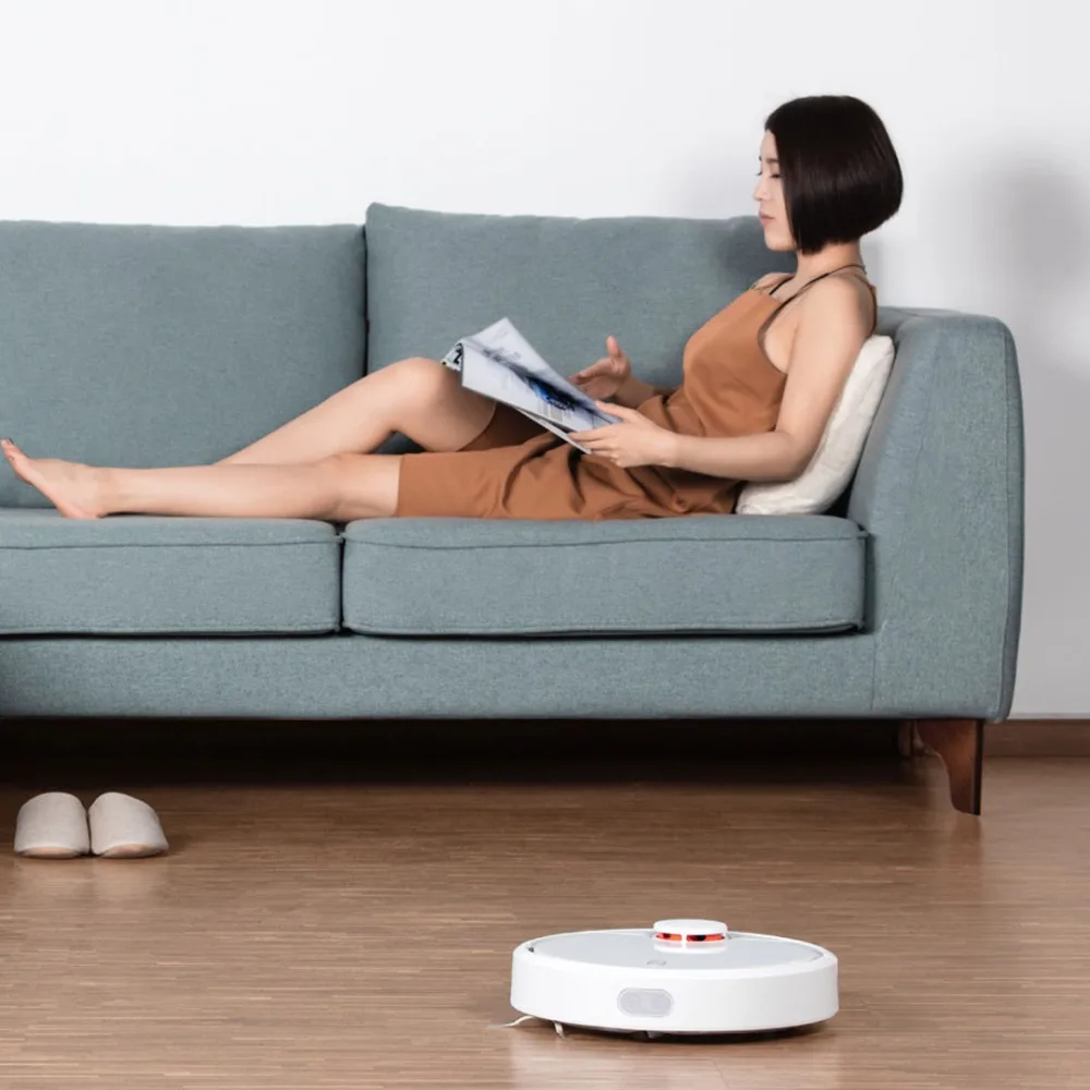 Original XIAOMI Mijia MI Robot Vacuum Cleaner for Home Automatic Sweeping Dust Sterilize Smart Planned Mobile App Remote Control