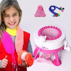 Девушка ручной вязание плетение машины ткацкий станок вязать DIY шарф шляпа прядильный станок детская одежда DIY ручные инструменты