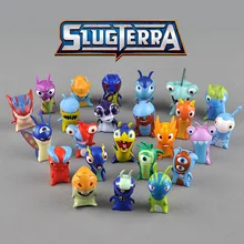 16 24pcs set Cute Cartoon Slugterra PVC Action Figure font b Toys b font Dolls Block