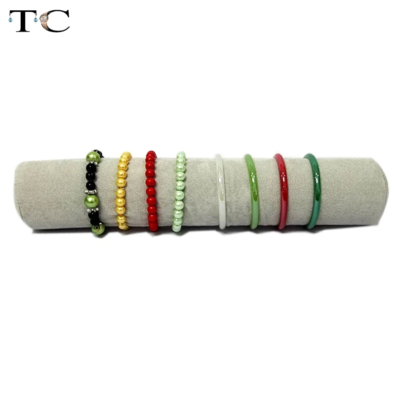 5 Color 32cm Jewelry Roll Bag Jewelry Organizer Bracelets Display Watch Holder Jewellery Storage Tube Wholesale