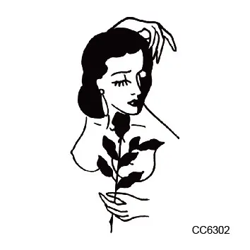6X6cm Little Vintage Old School Style Black Rose Women Temporary Tattoo Sticker Body Art Water Transfer Fake Taty 6X6cm Little Vintage Old School Style Black Rose Women Temporary Tattoo Sticker Body Art Water Transfer Fake Taty