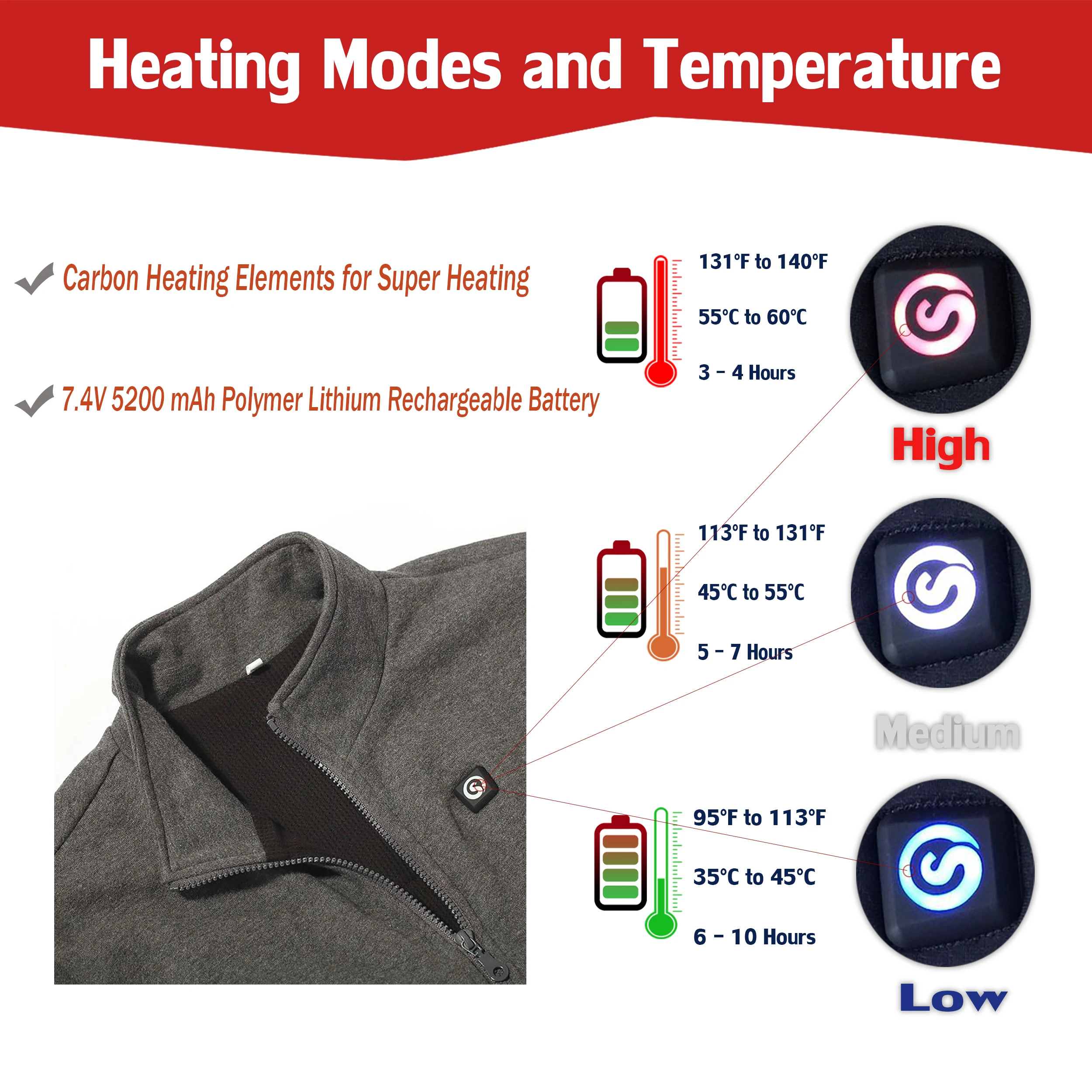 Jaqueta de Aquecimento Arquivo de Controle de Temperatura Temperatura de Pesca de Inverno Inverno para se Dia Esportes Lobo Criativo Novos Esportes Casaco Quente 3 de Pesca de Aquecer 5 Jaquetas de ciclismo