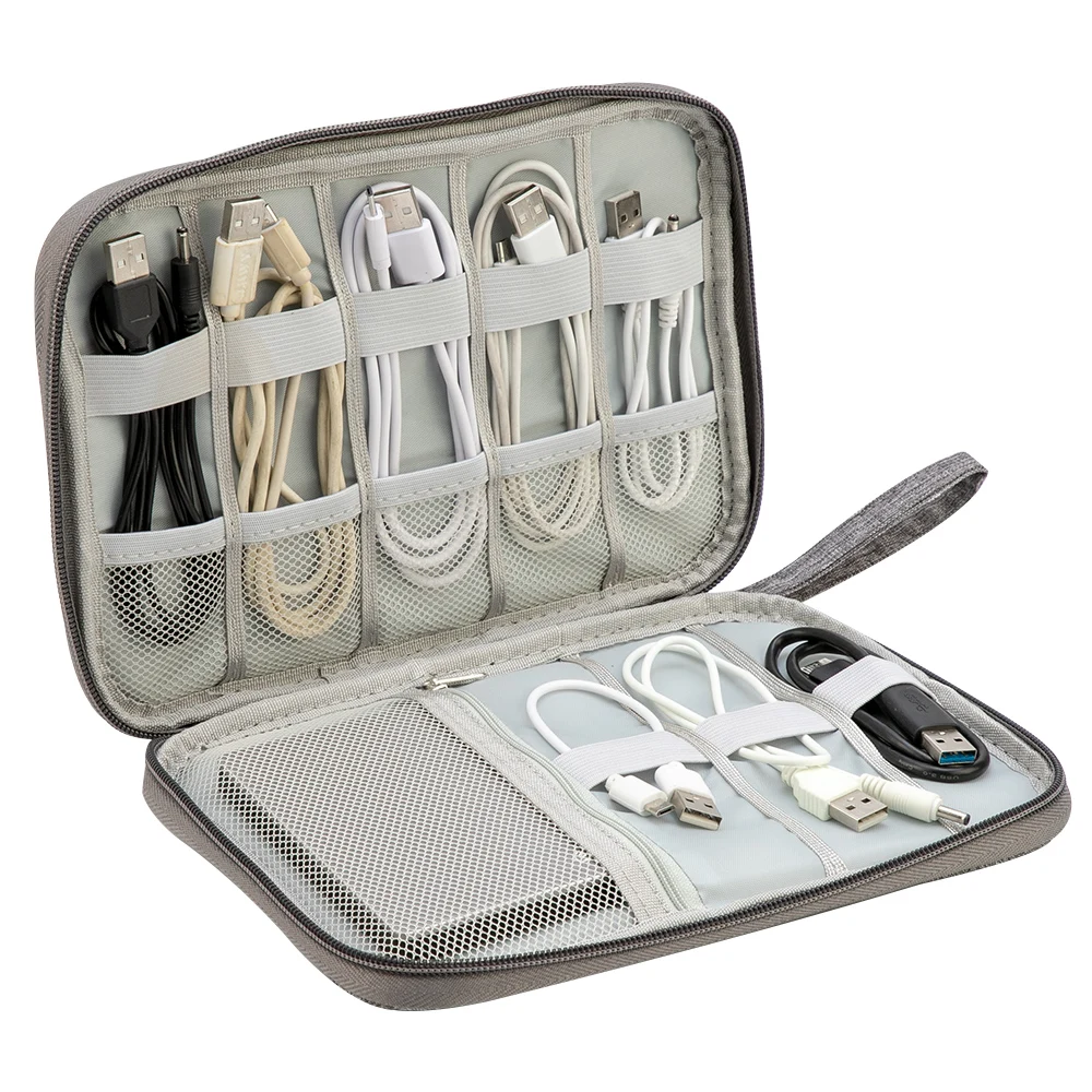 

Portable Waterproof Travel Data Cable Storage Bag For Digital USB Gadget Cosmetic Hard Drive Bag Case Makeup Organizer Bag
