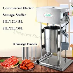 Machine à fabriquer des Churros électriques automatiques, 10l, extrudeuse de Churros d'espagne, remplisseur de saucisses, Salami 
