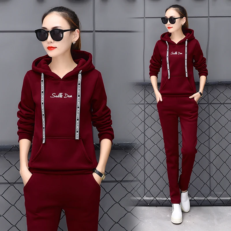 Spring And Autumn Long Sleeve Two-piece Sports Outdoor Breathable Track Suit Women Running Sets For Jogging Woman New 2018 |