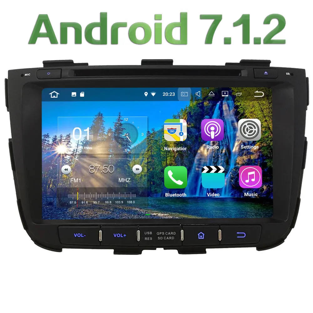2GB RAM 3G 4G WIFI 8 Quad Core Android 7 1 2 DAB SWC Car DVD
