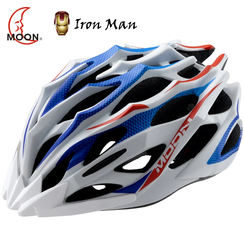 ФОТО MOON Bicycle Helmet Ultralight 250g Road Mountain MTB Cycling Helmet In-mold Bike Helmet With Insect Net 55-61 CM Casco Ciclismo