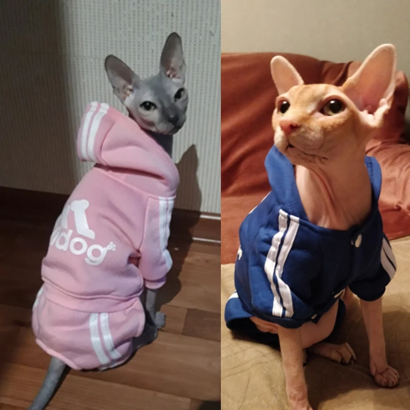 

Cute Cat Sweater Hoodie Winter Warm Pet Clothes for Cats Sphinx Katten Clothing Outfit Ropa Para gatos Kedi Giyim Pets Products