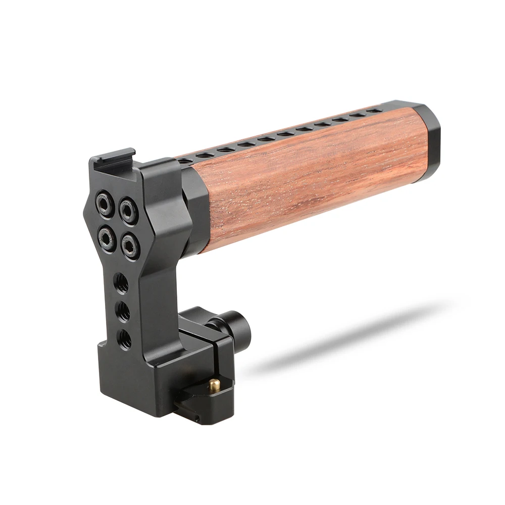 CAMVATE QR Wooden Top Handle With NATO Rail And Cold Shoe (1)