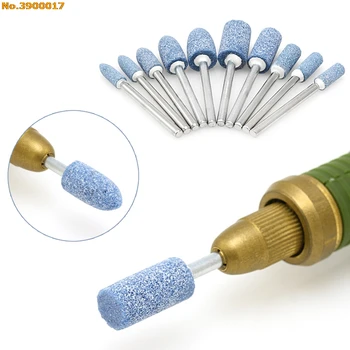 

10Pcs/set Cylinder Shape 10mm Abrasive Stone Points Rotary Tool Electric Grinding Polishing Head Wheel New