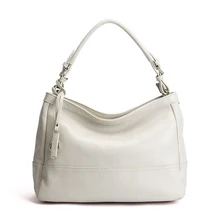 Белая мягкая натуральная кожа, женские сумки на плечо, женская сумка из воловьей кожи, женские сумки-мессенджеры для милых леди, вместительные сумки