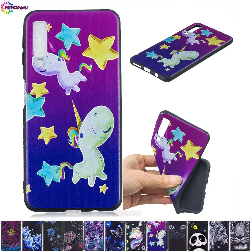 Varnish Relief Case for Samsung Galaxy A7 2018 A750 A750F A750F/DS A750FN Soft Phone Cover SM-A750FN SM-A750F SM-A750F/DS Box |